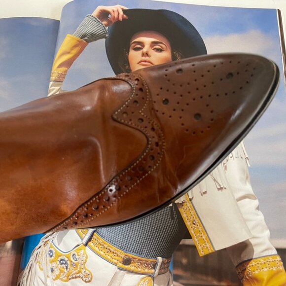 Melvin & Hamilton "Selina" Brown Leather Pointy Toe Booties: Size 40 (9.5 US) - Picture 2 of 9